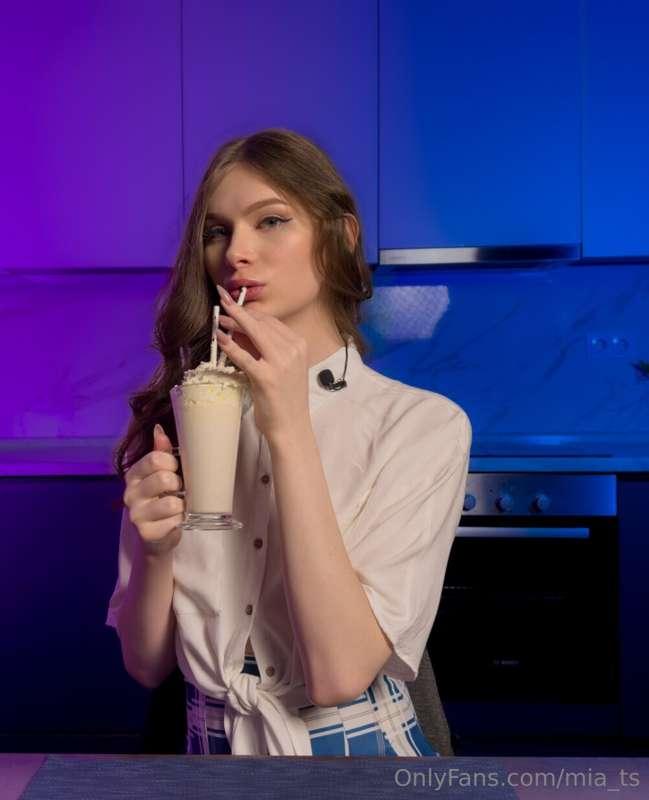 Magic in every sip! 🥤✨ I prepared a delicious milkshake, and..