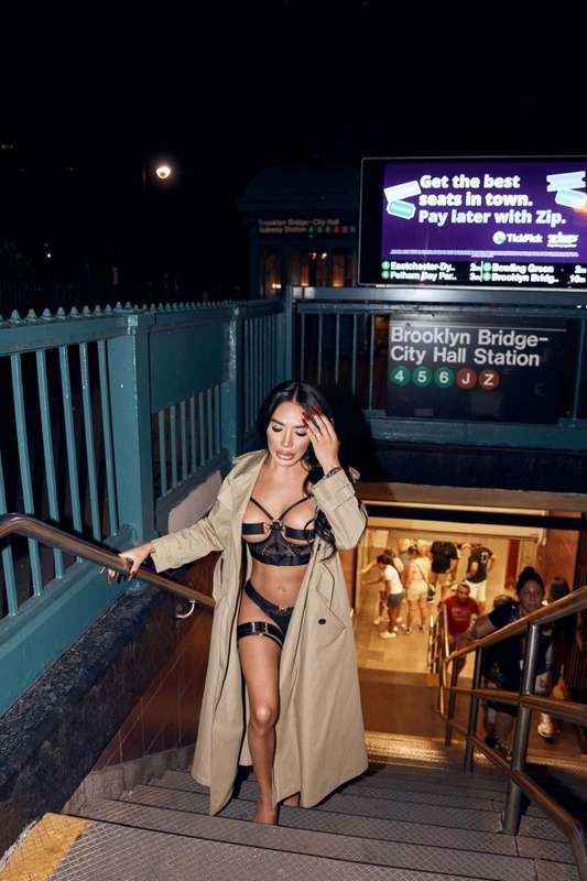 Public stairs, private thoughts… and I’m wearing just enough..