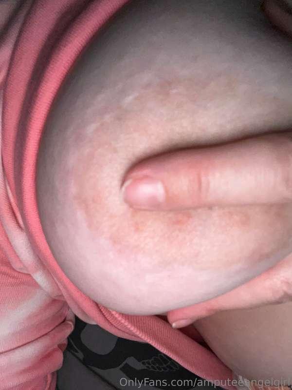 Boob squeezes … 😉 