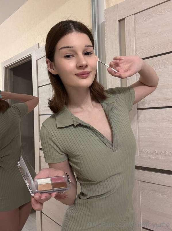 My cheeks are blushing, my skin is aglowThe rumpled bed soft..