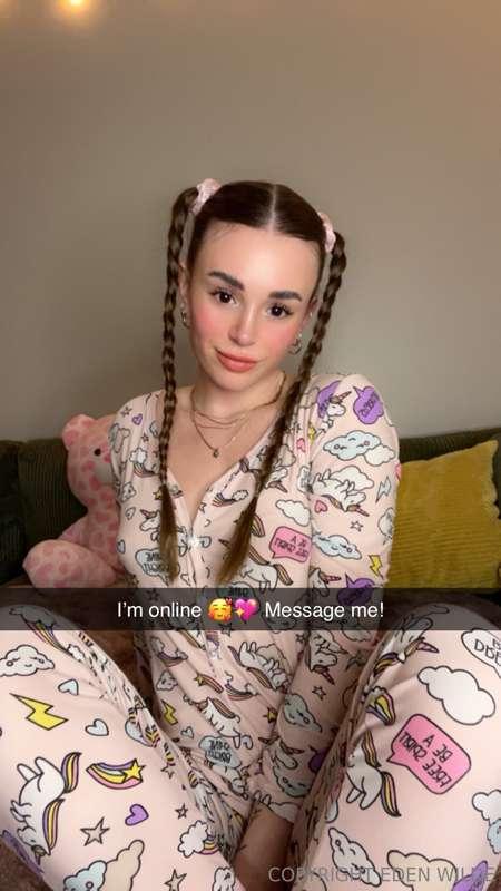 Wearing my favourite pjs 😋💕