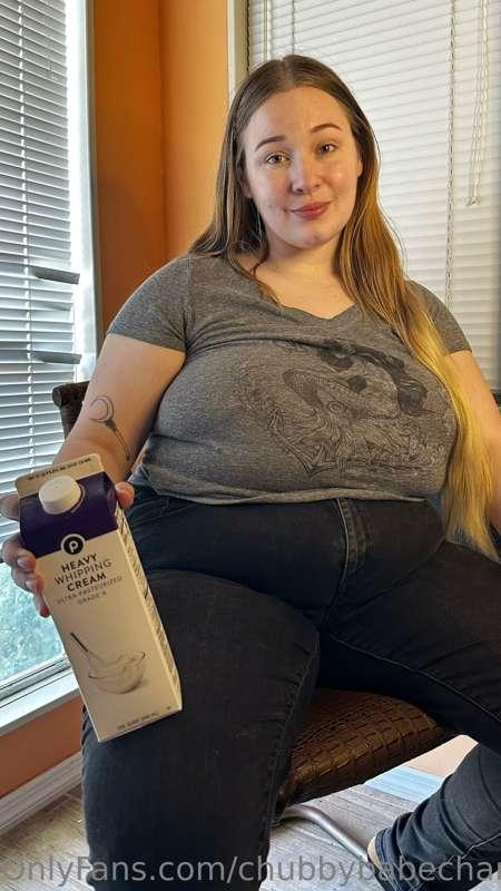 wanna watch me chug this morning’s cream? 🥺