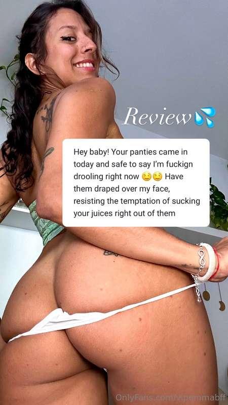 **I LOVE panties reviews** 🔥
*Guaranteed tasty smelly delici..
