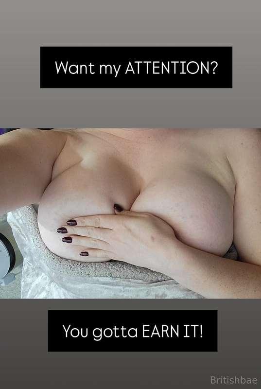 MONEY TALKS! This is a FREE page so I only spoil the MEN not..