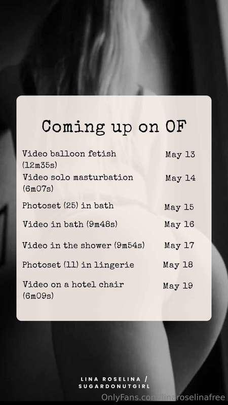 Coming up on my VIP page next week