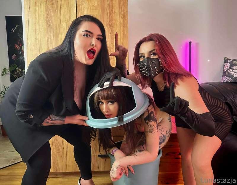 @saintshinaina and @mistresskarino came back from party and ..