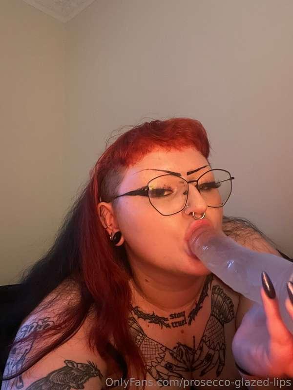 See how far I can take it down my throat