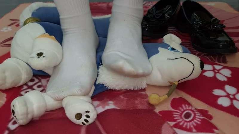 [Commission]Dirty Socks Trample Stuffed Doggy