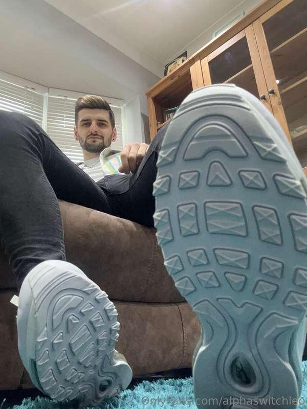 Take your place licking my trainers 😈