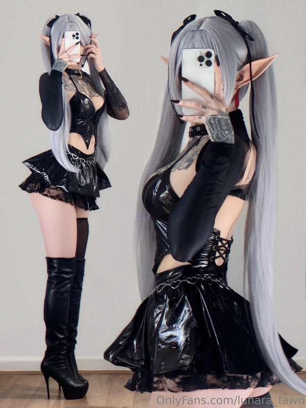 Gothic Frieren JOI 🖤~ dm me for the full set ♡At the start, ..