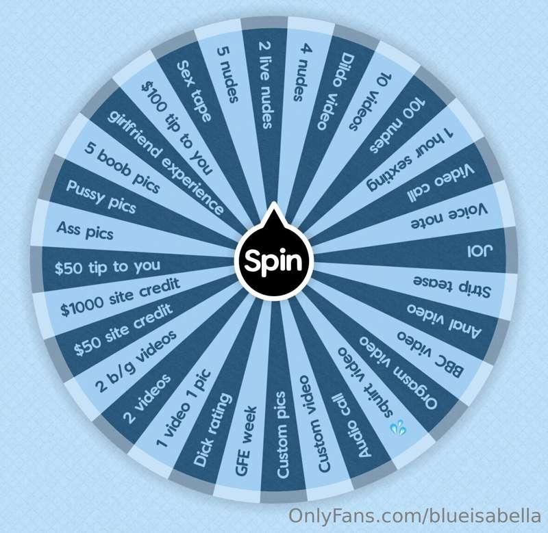 WHEEL OF WETNESS 💦 Big sexy wheel, full of sexy and naughty ..
