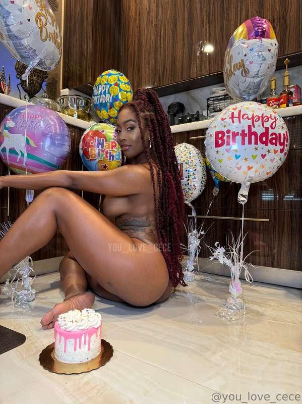 Let's celebrate your birthday honey, you can eat your cake f..