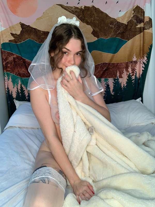 Your wife is still a bit shy  💍
