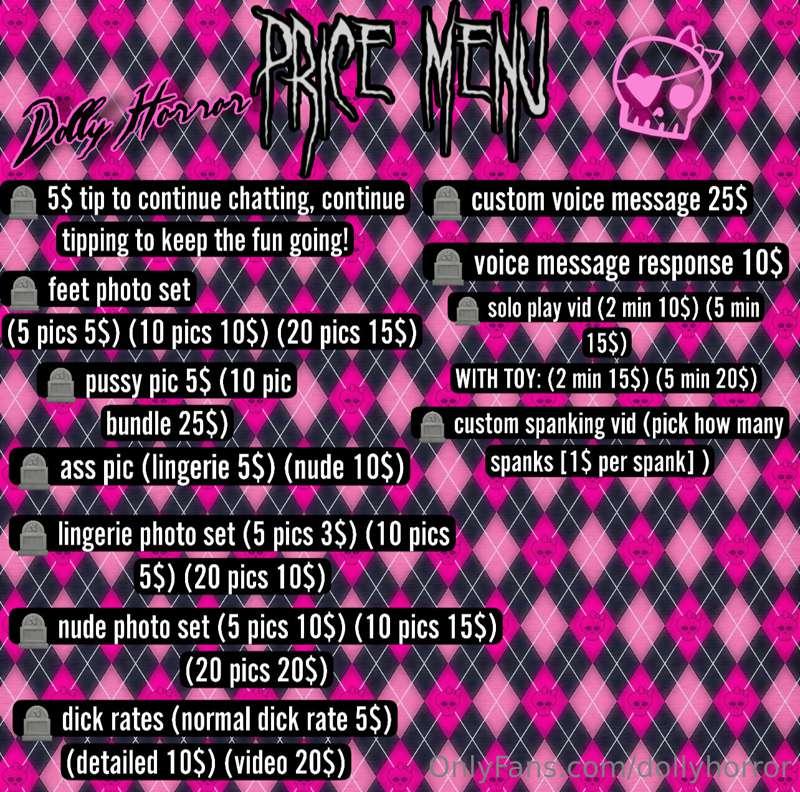 Menu prices!!!