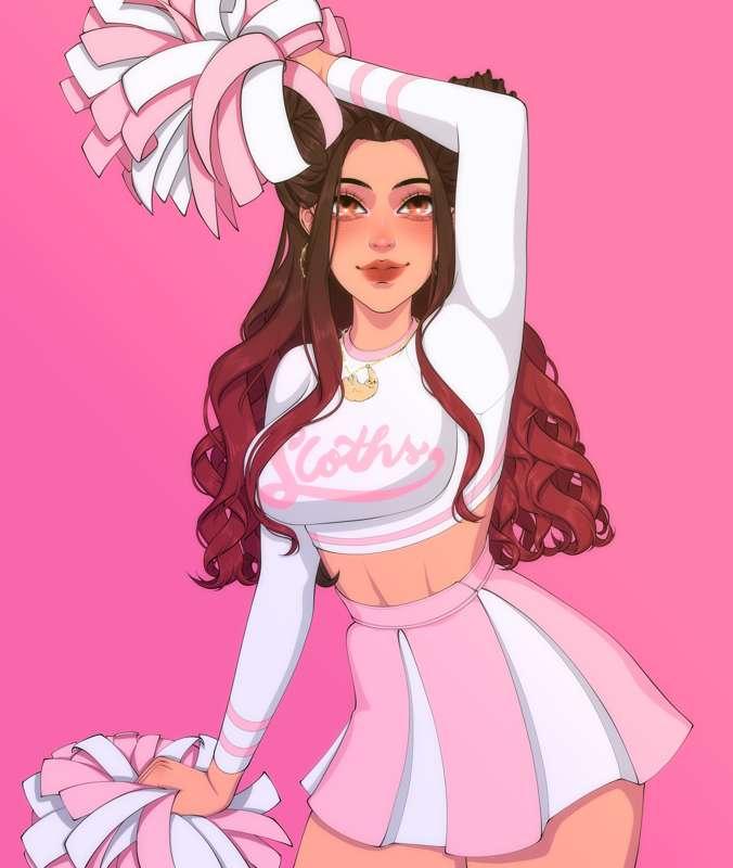 🎨 OC ART 🎨 cheerleader selene by luna automation 💗
