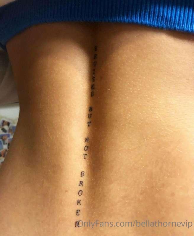 Read my back not my mind … that’s a very naughty place