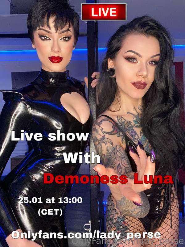 Live stream with @demoness_luna 
25.01 at 13:00 CET