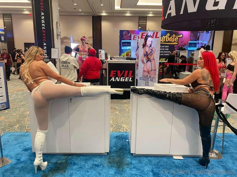 Having fun at the AVN's