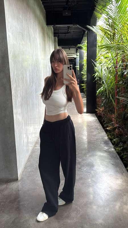 After every workout, I come here — to see how my body has ch..
