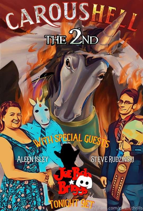 Tonight we are livestreaming CarousHELL 2 on the Joe Bob Bri..