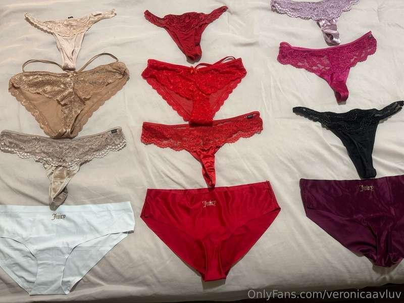 I have 12 juicy pairs of panties to choose from!! I need you..