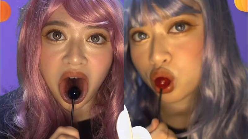 💗Halloween Twin Lollipop Eating💜