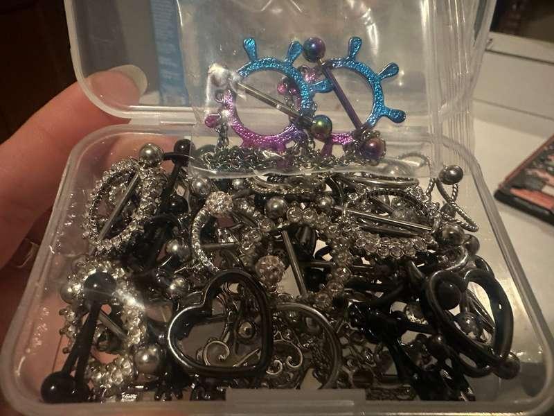 All my nipple rings 👀😇