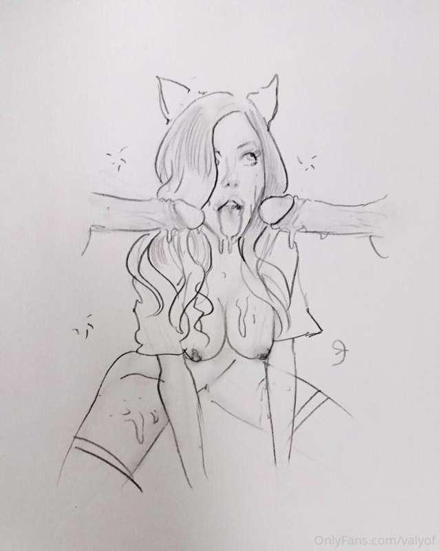 Vi mando la buonanotte 🌟 con un disegno hentai fatto da un m..