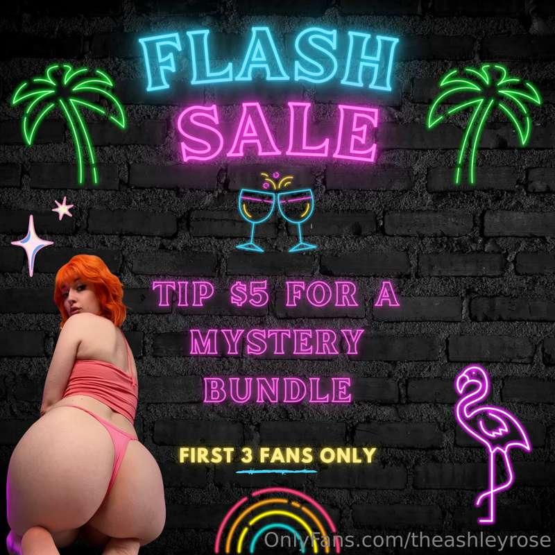Three lucky fans get a $5 bundle!Cum n get it!! 👀👀👀