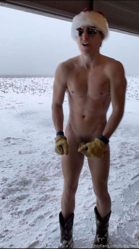 It was 8 degrees (fahrenheit) middle of a blizzard so of cou..