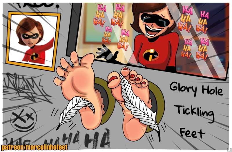 Glory Hole Tickling Feet - Elastigirl