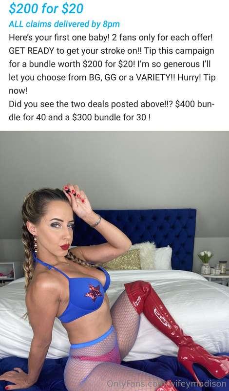 # ***$200 for $20***

https://onlyfans.com/1009056091/wifeym..