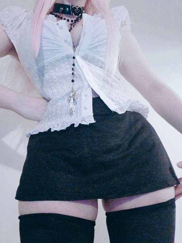 outfit of the day !! Just a few inches short from showing yo..