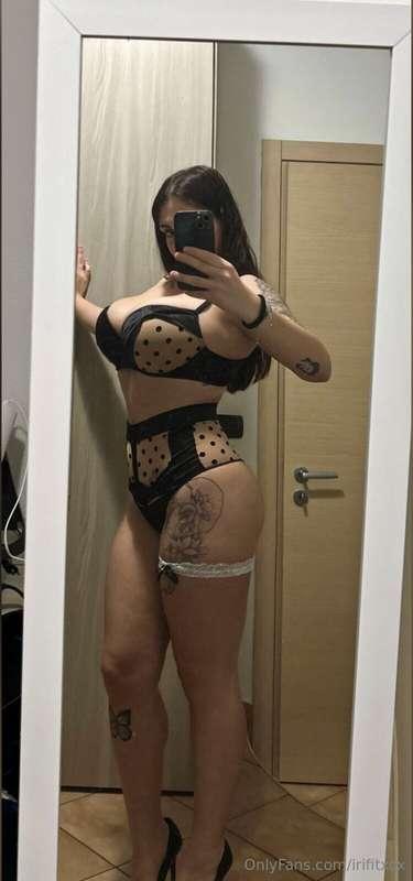 This is what I’m wearing under the date night dress😏