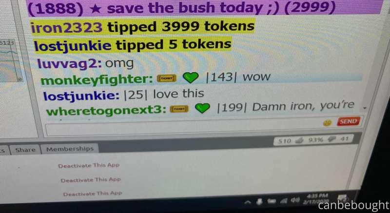 I know we voted to shave the bush, but iron2323 tipped for a..