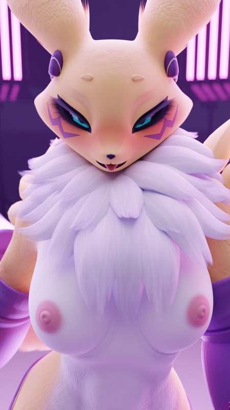 Renamon walking animation(SFW,NSFW,Naked)
