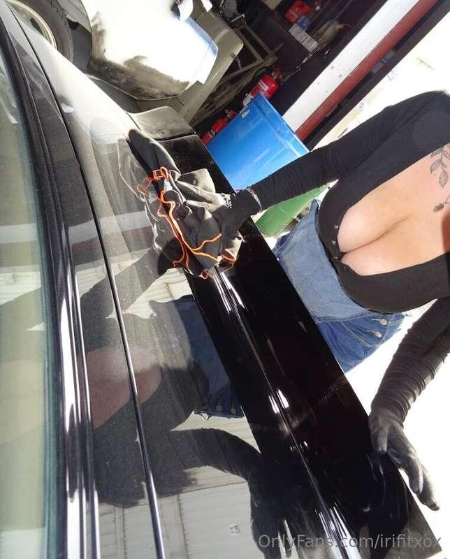 Who needs a car wash when I’m around? 😈 