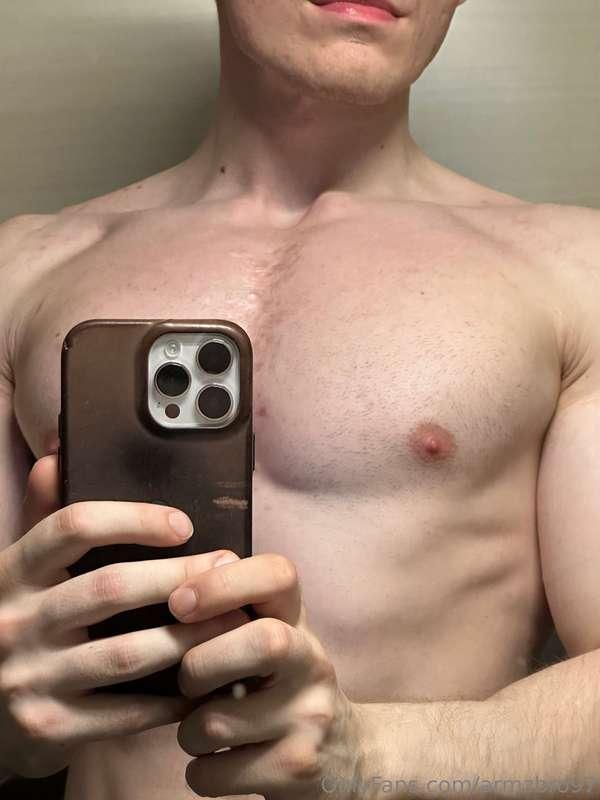 Chest out
