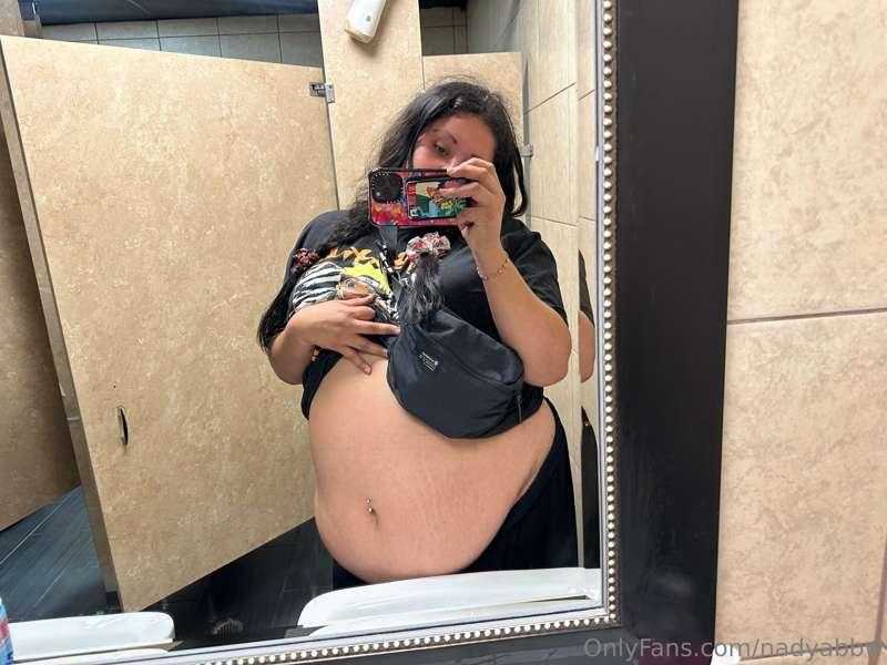 Someone walked in on me taking this belly pics in the mirror..