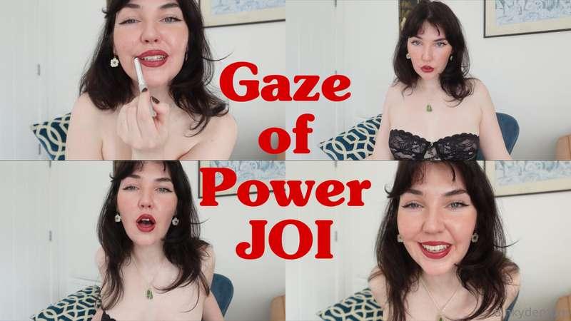 The Gaze of Power JOI - 5mins  Can you feel that? That uncom..