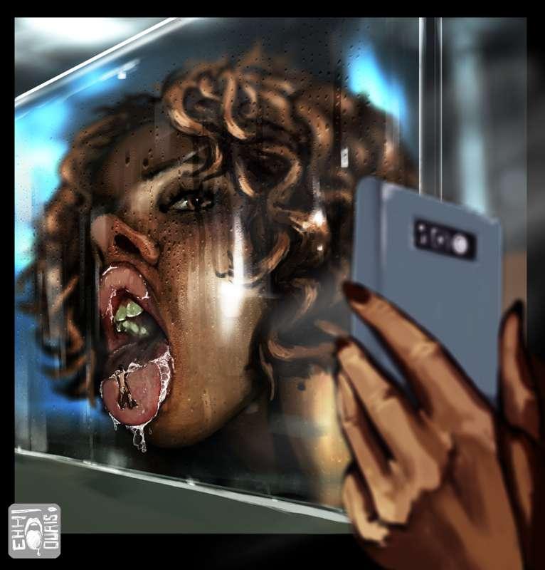 The glass has to be cleaned