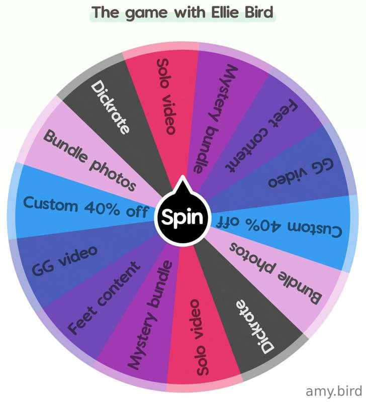 SPIN THE WHEEL WITH ELLIE BIRD 🎡🌸

This day has come! 😍 All ..