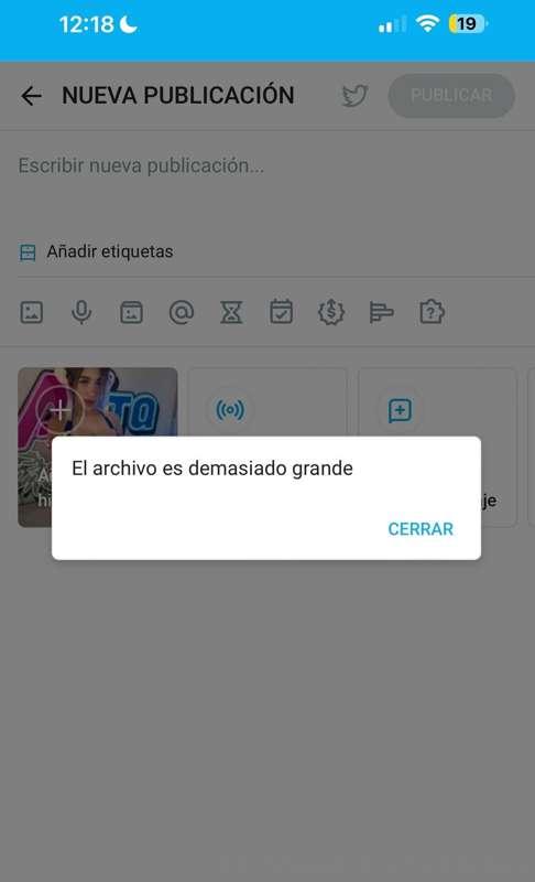 Por alguna razón no me deja subir el video largoooo
