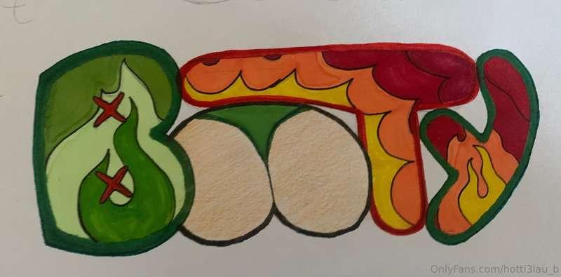 Some graffiti I made ☺️🖌️ (enlarge to see full drawing)