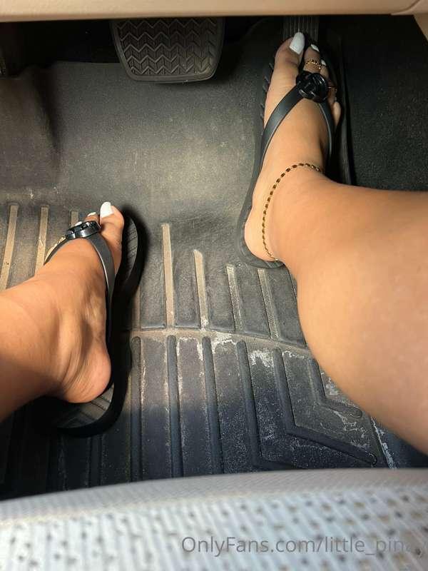 My first car feet on pedal pics.🥰