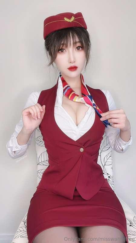 Do you want me as your air hostess? 🥰❤️