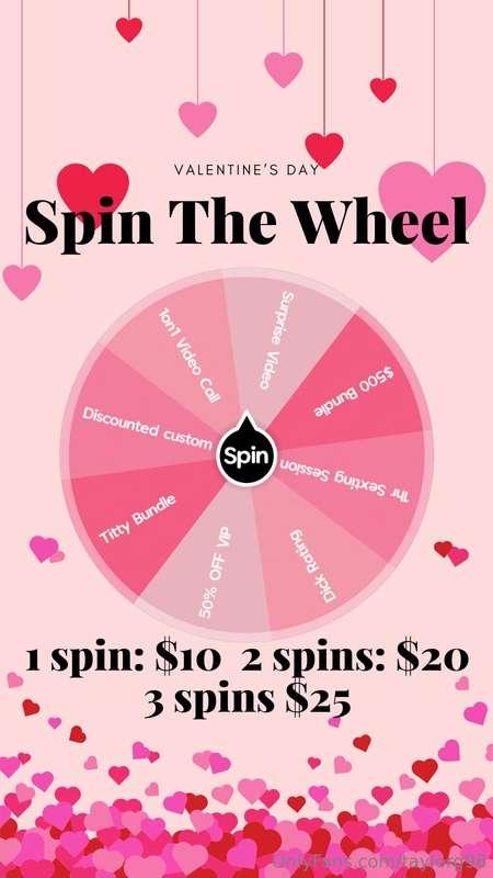 ❤️💖❤️ ***VALENTINE’S DAY SPIN THE WHEEL*** ❤️💖❤️ 
Tip to spi..