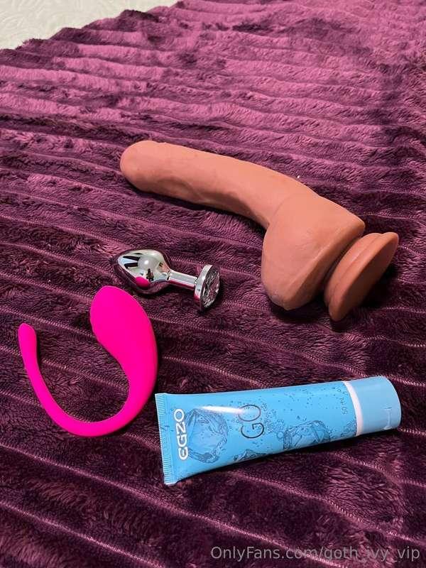 just so you know, I have a lot of toys and things for all ou..