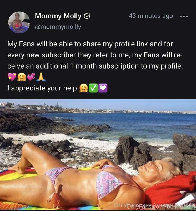 Please support  my Mommy 🥰♥️‼️
Onlyfans.com/mommymollly