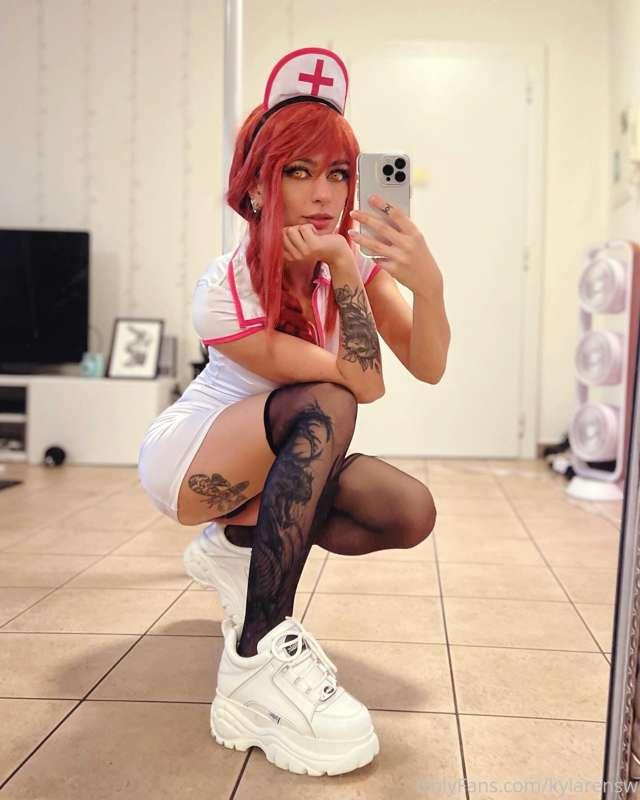 Makima (nurse edition) is here 🔥💉
WOOF WOOF WOOF

-the shirt..